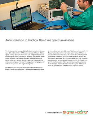 White Papers - An Introduction To Real Time Spectrum Analysis